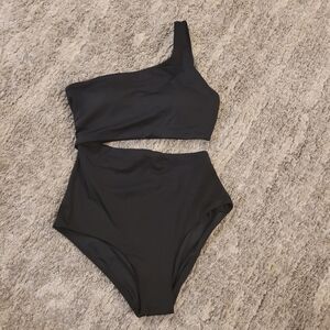 VICTORIA'S SECRET Black One-Shoulder Swimsuit